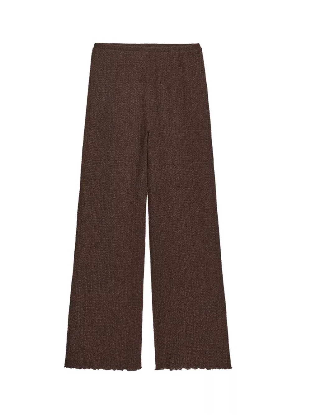 TEXTURED STRAIGHT LEG PANTS